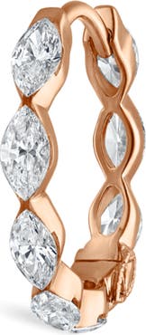 MARIA TASH Diamond Marquise Single Hoop Earring