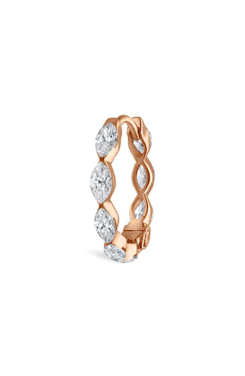 Maria Tash Diamond Marquise Single Hoop Earring In Gold