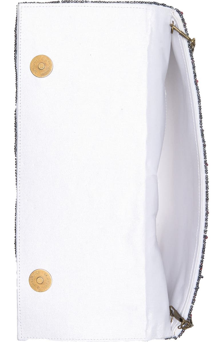 G-lish Beaded Clutch, Alternate, color,