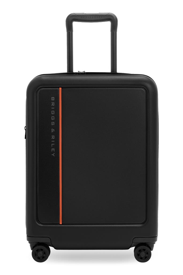 ZDX Global 21 Inch Hardside Carry-On Suitcase, Main, color, BLACK