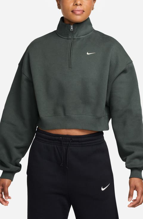 Studio Fleece Oversize Crop Top