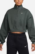 Nike Studio Fleece Oversize Crop Top