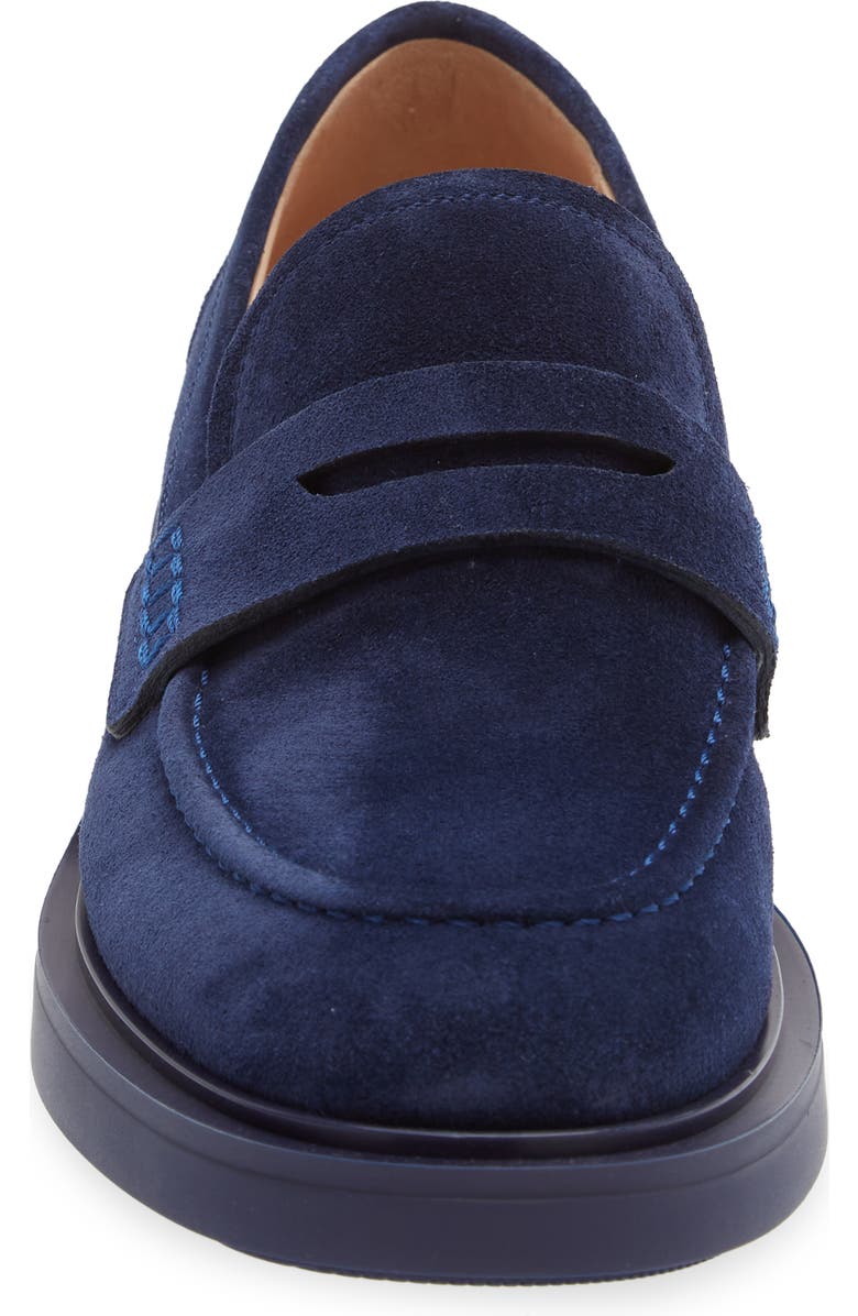 Gianvito Rossi Harris Penny Loafer, Alternate, color, Navy