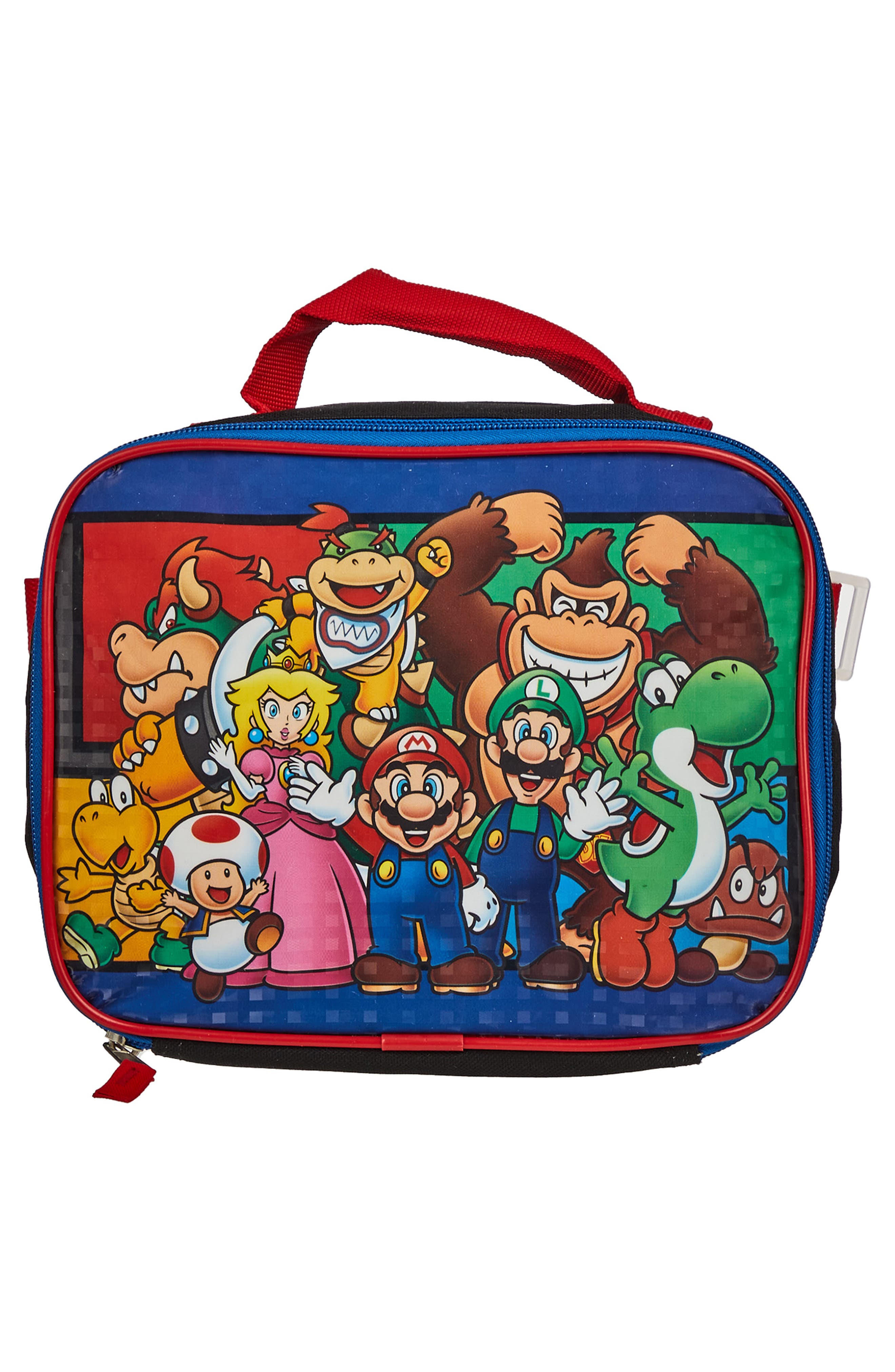 BIOWORLD Mario Backpack with Lunchbox, Alternate, color, 