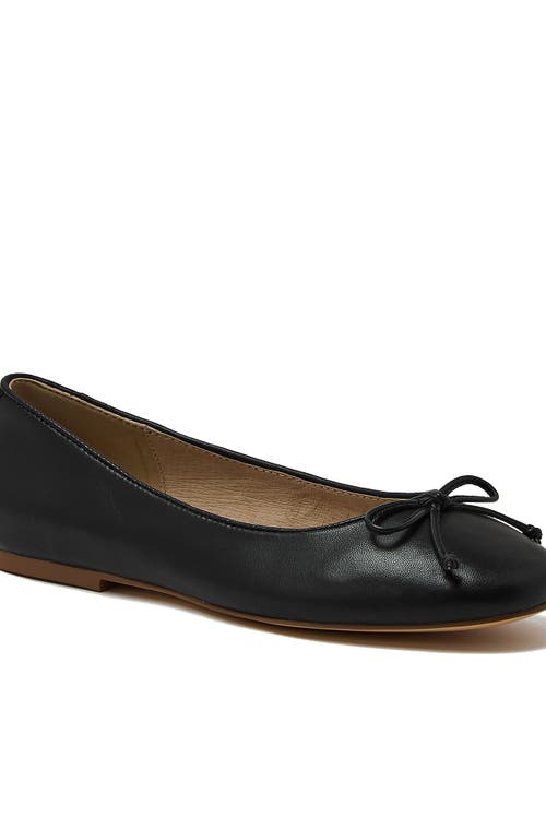LANDS' END LANDS' END ESSENTIAL LEATHER BALLET FLATS