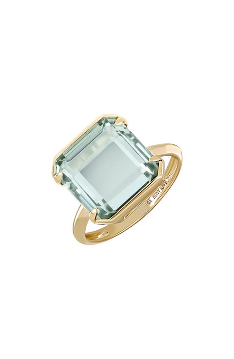 Color Green Amethyst Ring