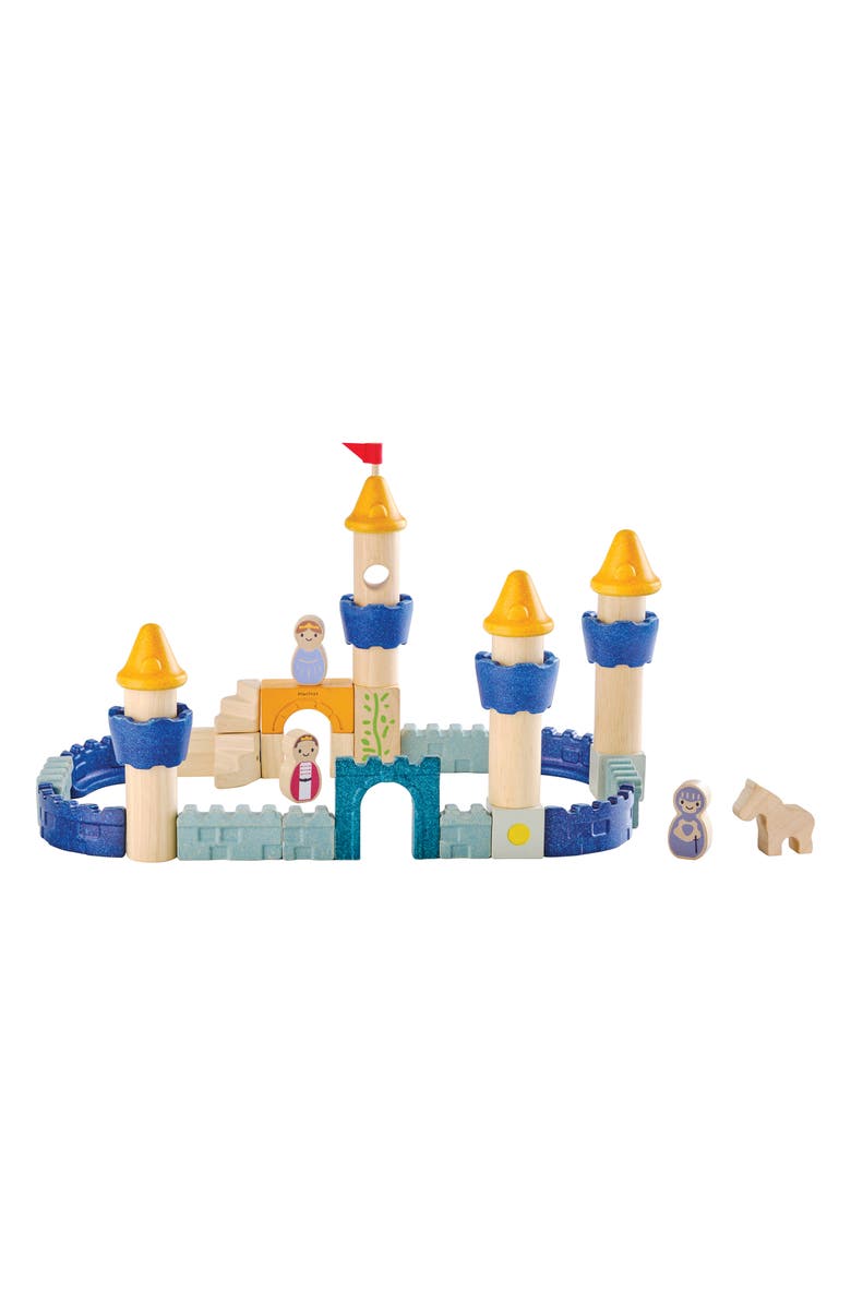 PlanToys<sup>®</sup> Castle Block Playset, Alternate, color, Assorted