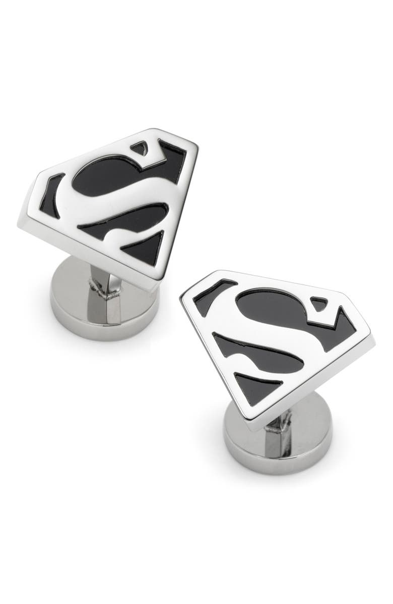 Cufflinks, Inc. Superman Cuff Links, Main, color, Silver