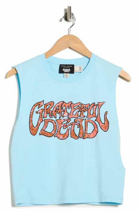 Alice + Olivia Micah Embellished Muscle Tank