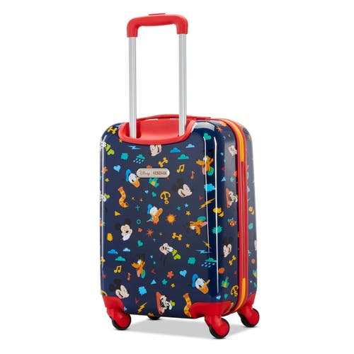American Tourister Disney Hardside Carry On 18 Inch Luggage With Spinner Wheels In Blue