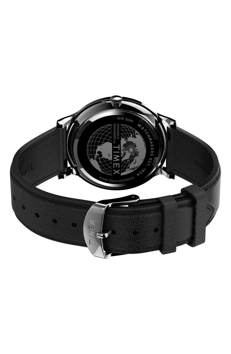 Timex<sup>®</sup> Adorn Leather Strap Watch, 40mm, Alternate, color, 