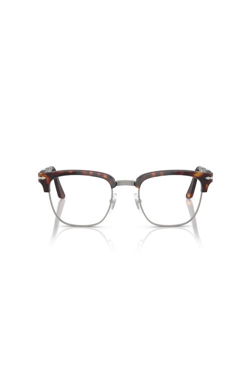 Persol 52mm Square Optical Glasses In Black