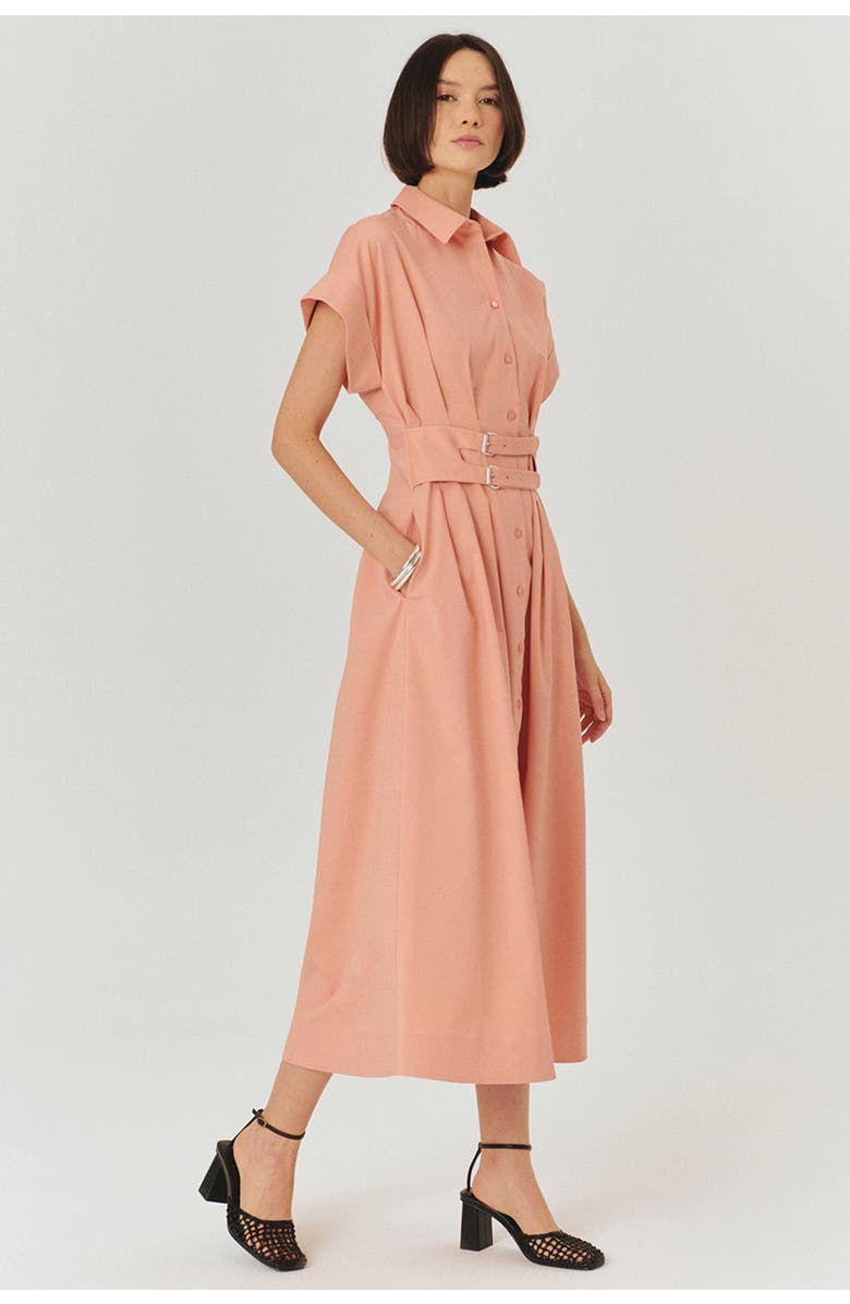 Exquise Samantha Midi Dress, Main, color, Pink