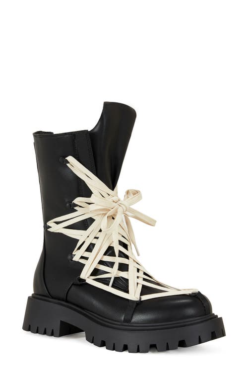 Azalea Wang Arjun Lug Sole Boot In Black