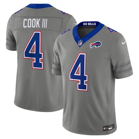 Men's Nike James Cook III Gray Buffalo Bills Nickel City Vapor F.U.S.E. Stitched Limited Jersey