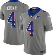 Nike Men's Nike James Cook III Gray Buffalo Bills Nickel City Vapor F.U.S.E. Stitched Limited Jersey