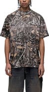Good For Nothing Woodland Camo Print T-Shirt