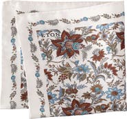 Eton Floral Silk Pocket Square