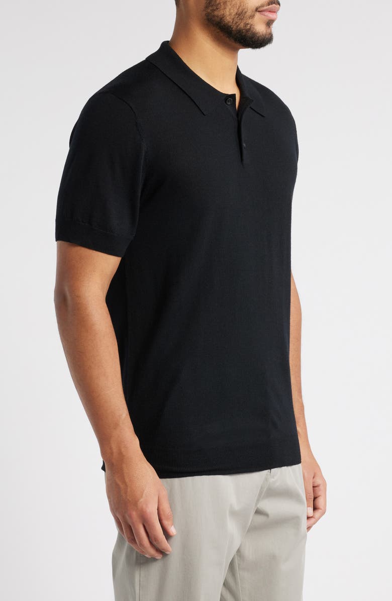 Nordstrom Merino Wool & Silk Polo Sweater, Alternate, color,