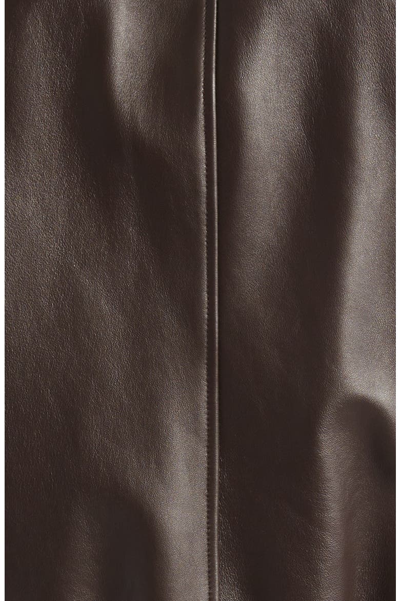 Plongé Leather Bomber Jacket, Alternate, color, M1213 MARRONE