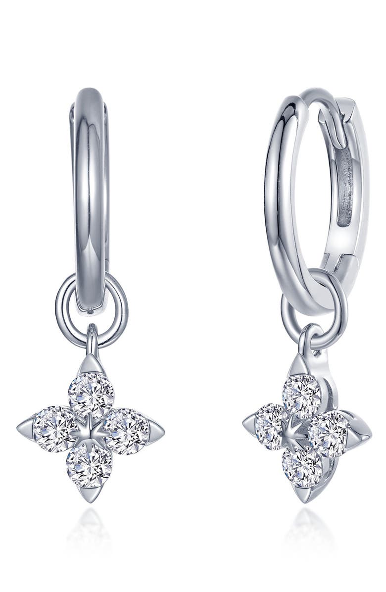 Lafonn Trillium Simulated Diamond Dangle Earrings, Main, color,