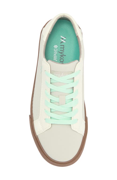 Mykos Vita Perforated Low Top Sneaker In Gray