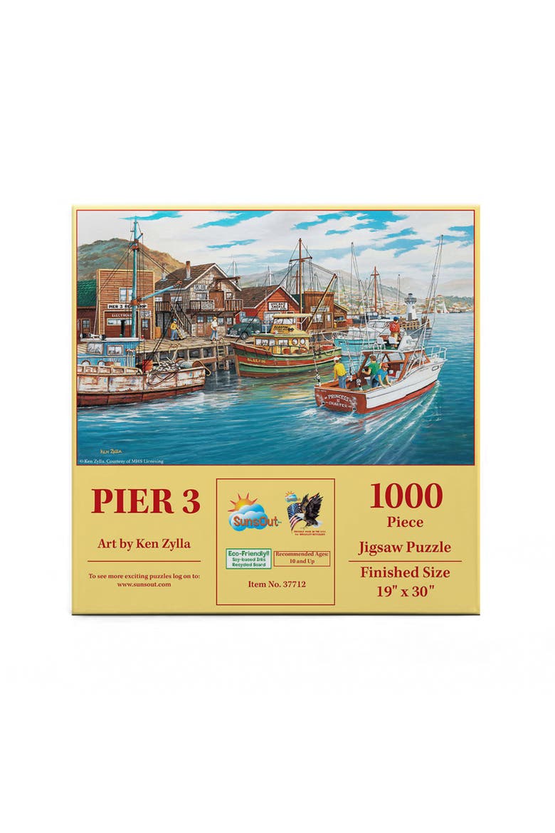 Pier 3 1000 piece Jigsaw Puzzle for Adults, Alternate, color, Multicolor