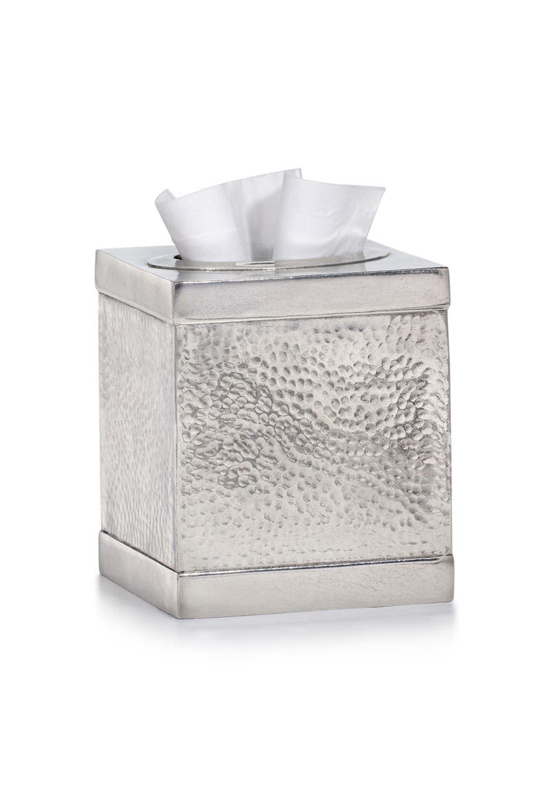 Contempo Hammered Tissue Cover, Main, color, SILVER