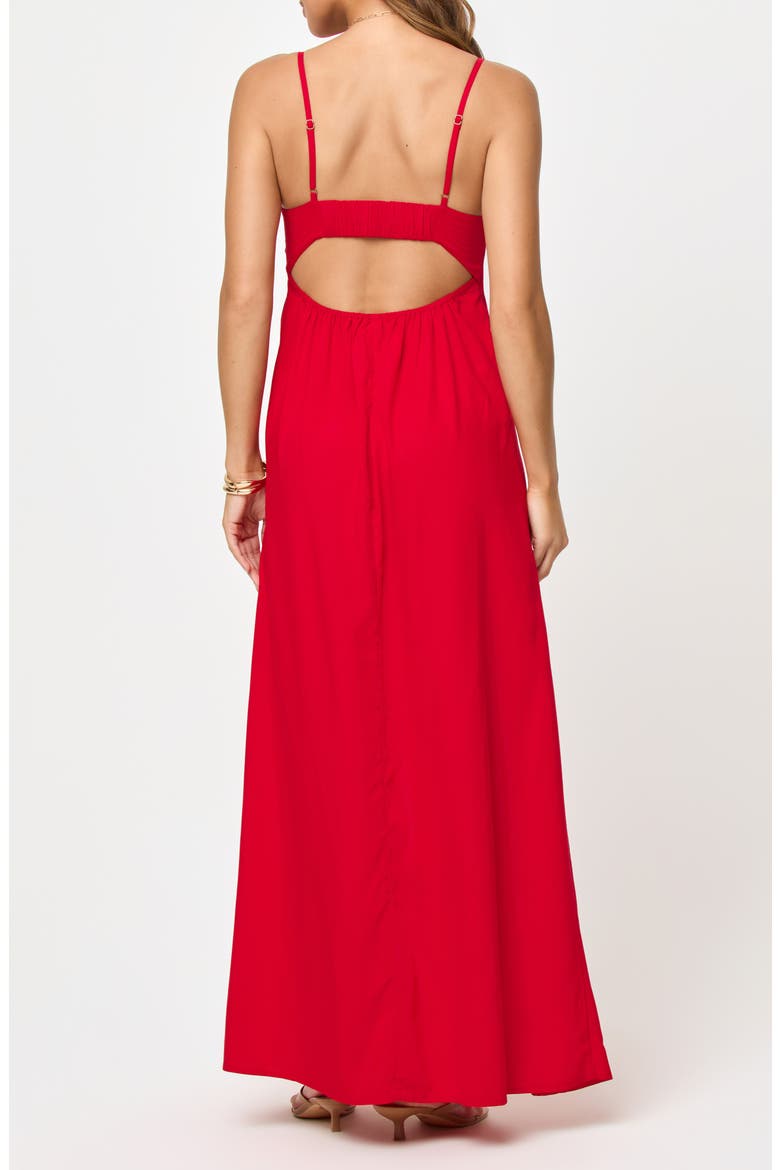 Chara Maxi Cover-Up Dress, Alternate, color, LIPSTICK RED