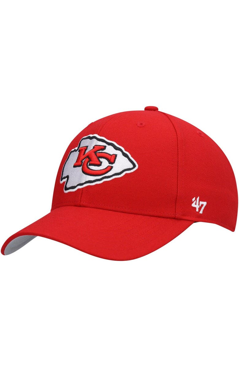 '47 Men's '47 Red Kansas City Chiefs MVP Adjustable Hat, Main, color,