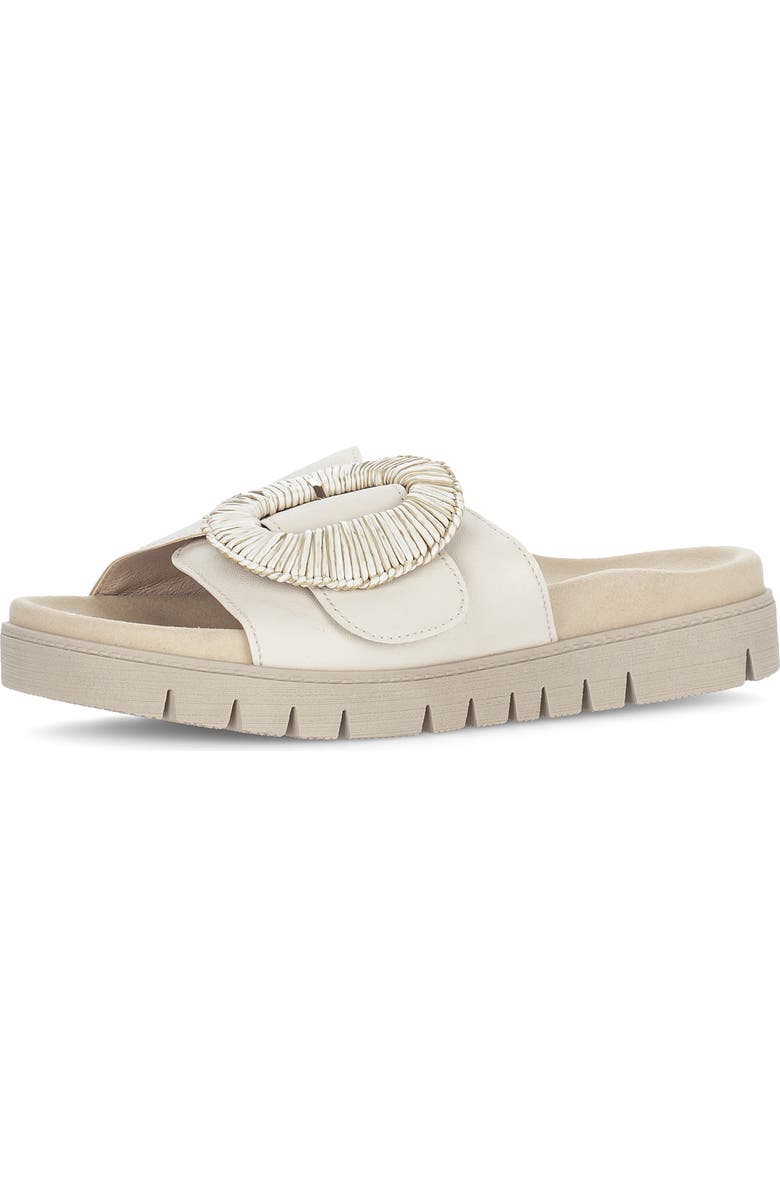 Gabor Platform Slide Sandal, Main, color, Panna