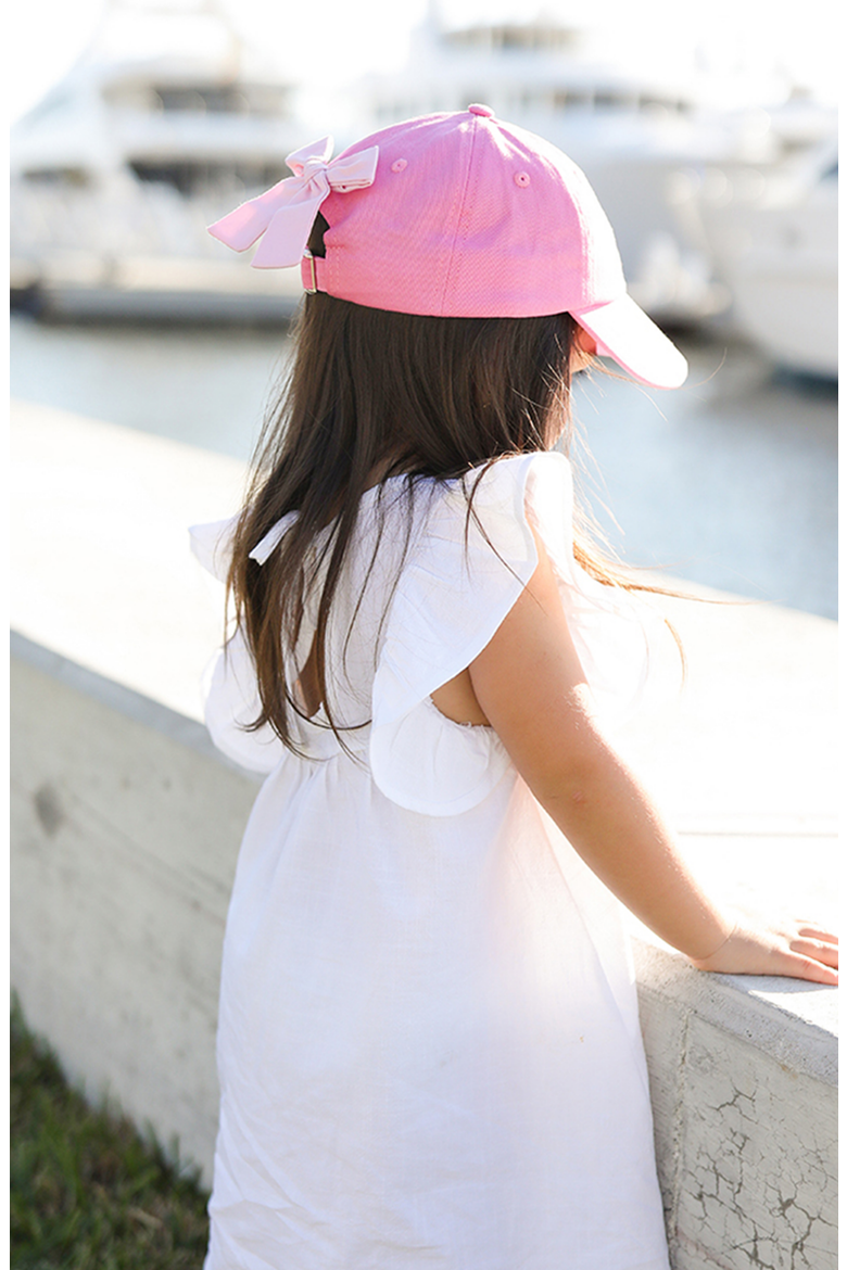 Princess Crown Twill Bow Baseball Hat, Alternate, color, Magenta