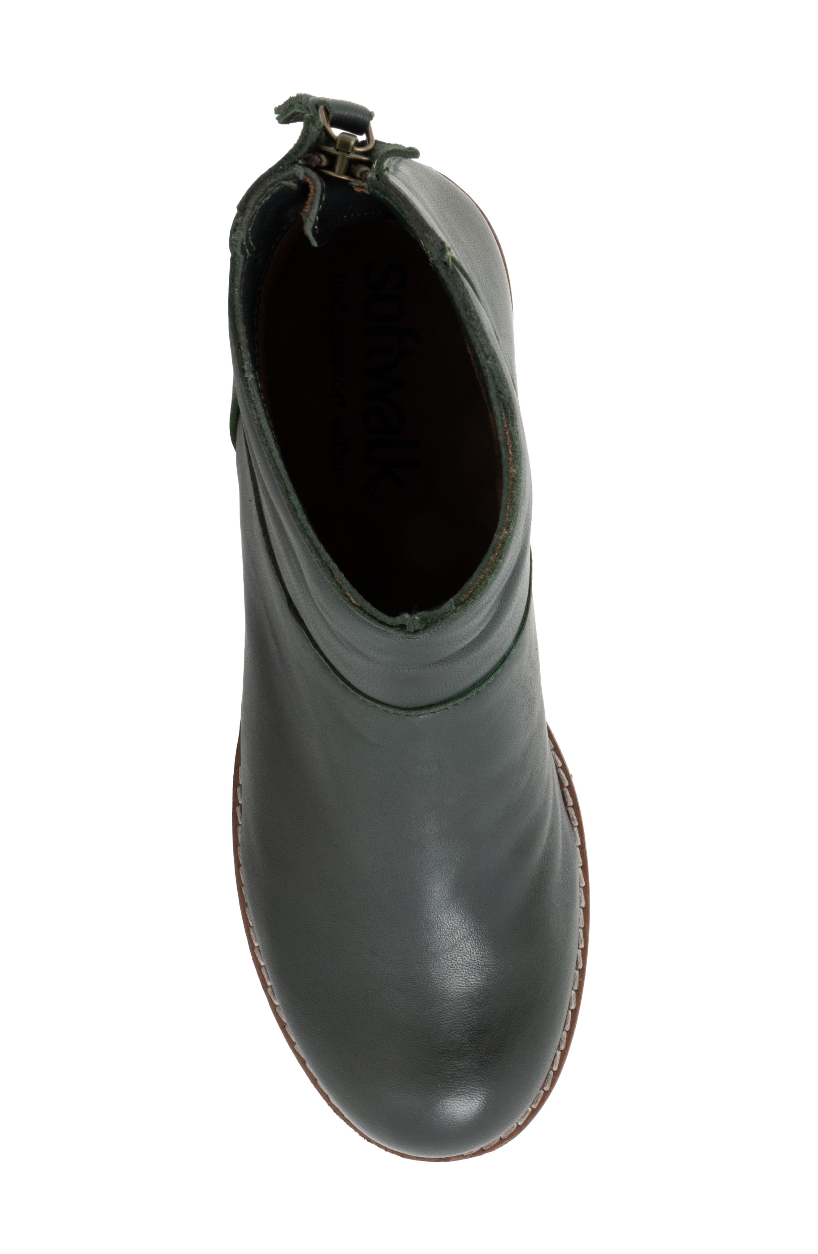 SoftWalk<sup>®</sup> Elmhurst Bootie, Alternate, color, Dark Green