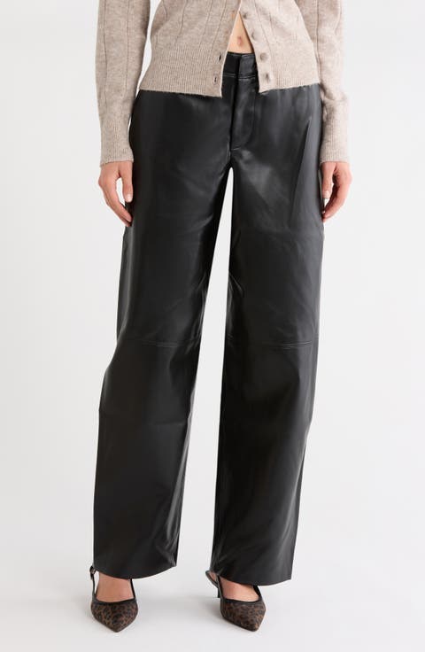 Orlena Faux Leather Pants