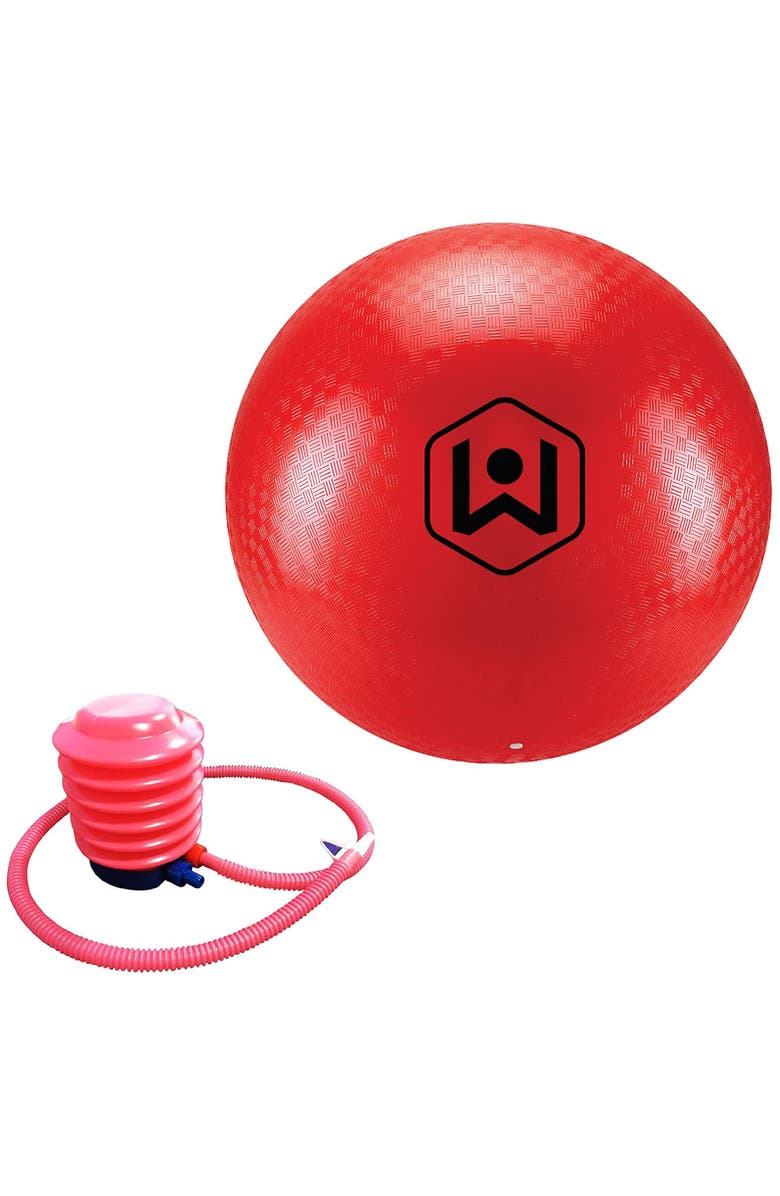 Wicked Big Sports 20" Red Kickball Giant Inflatable, Pump Included, Alternate, color, Multicolored