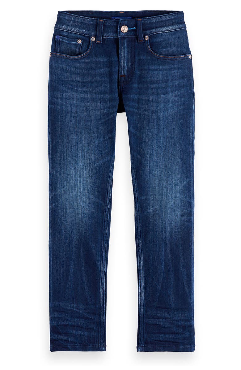 Scotch & Soda Kids' The Dean Loose Tapered Jeans, Main, color, Abstract Blue