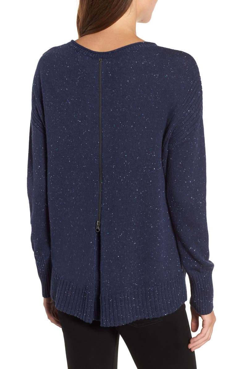 Caslon<sup>®</sup> Back Zip Pullover, Alternate, color, 