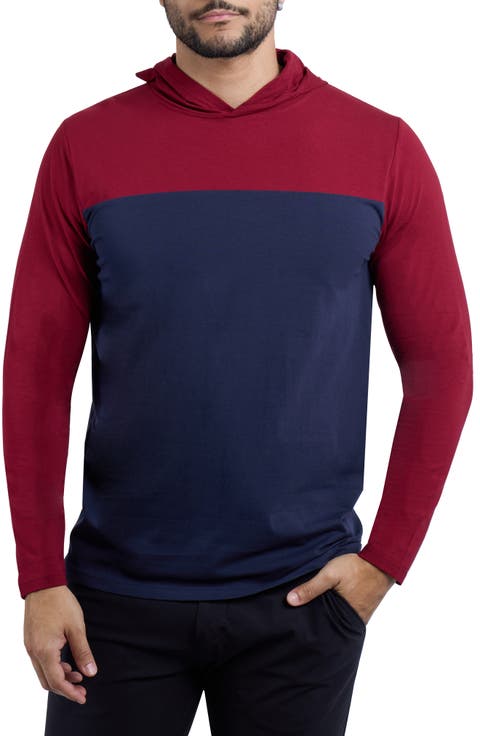 Colorblock Hooded Sweatshirt