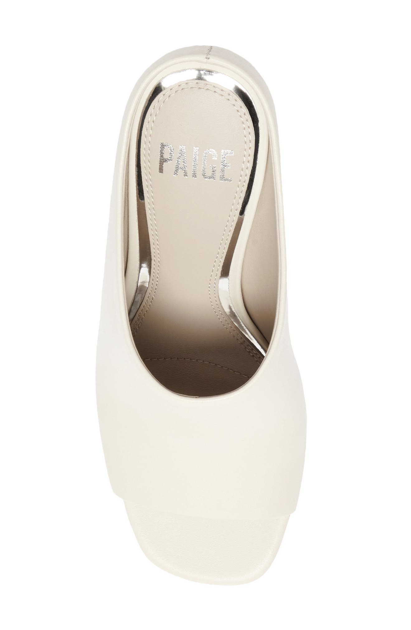 PAIGE Tatum Open Toe Mule, Alternate, color, Bone