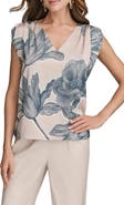 Donna Karan New York Print Sleeveless Top