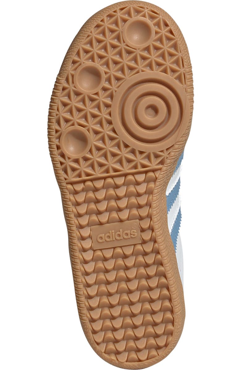 adidas Kids' Samba Sneaker, Alternate, color, White/ Ash Blue/ Gum