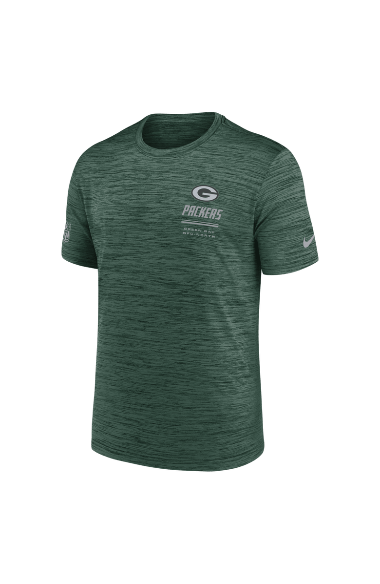 Nike Men's Nike Green Green Bay Packers Sideline Double Covered Dri-FIT Velocity T-Shirt, Alternate, color, Green