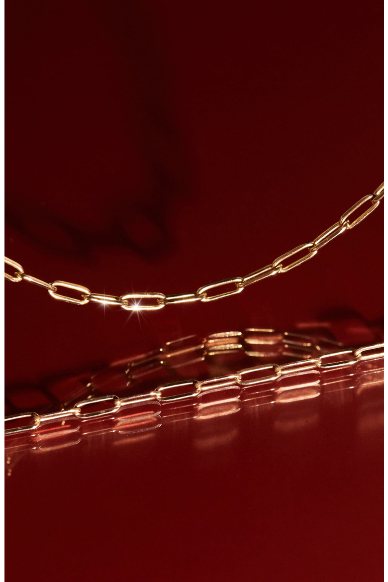 Paperclip Chain Bracelet, Alternate, color, Rose Gold Vermeil