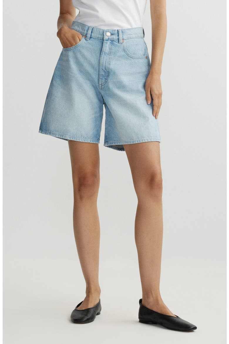 Taylor High Waist Relaxed Denim Shorts, Main, color, PRAIRIE