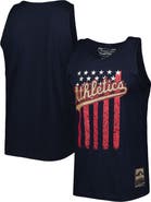 Mitchell & Ness Men's Mitchell & Ness Navy Oakland Athletics Cooperstown Collection Stars and Stripes Tank Top