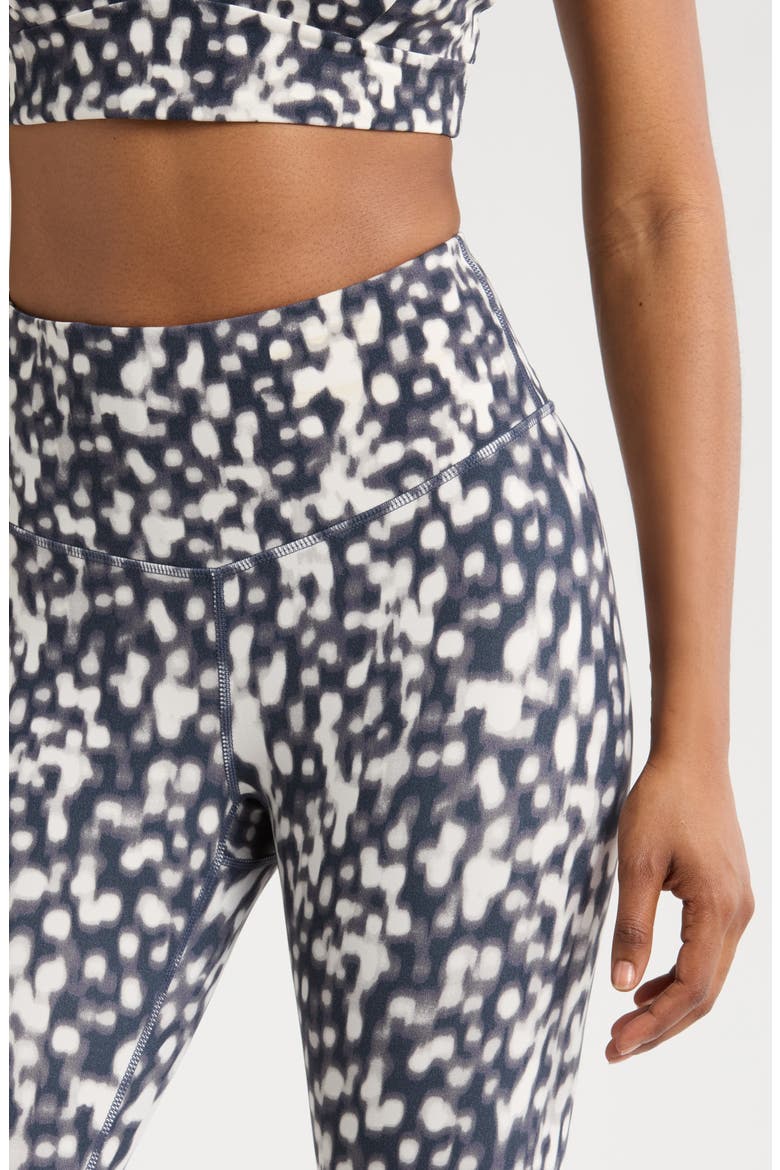 Studio Luxe Print High Waist 7/8 Leggings, Alternate, color, NAVY TORTOISE SHELL