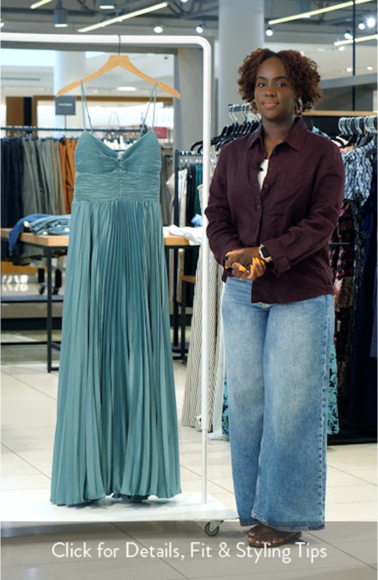 Alaia Pleat Evening Gown, sales video thumbnail