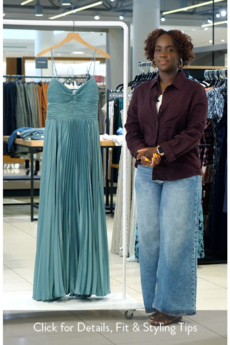 Alaia Pleat Evening Gown video