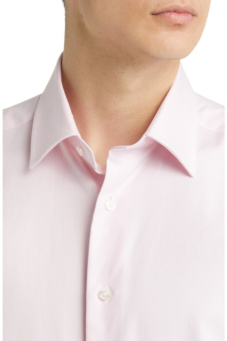 Trim Fit Royal Oxford Dress Shirt, Alternate, color, PINK