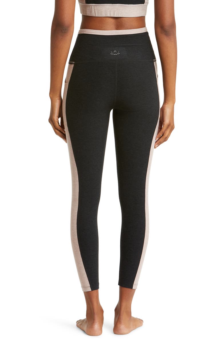 Beyond Yoga Space Dye Colorblock Pocket Ankle Leggings, Alternate, color, 